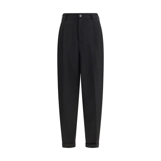 Pantaloni casual Marni neri in lana