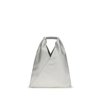 Sac à main MM6 en polyéthylène argenté