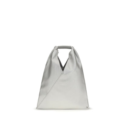 Sac à main MM6 en polyéthylène argenté