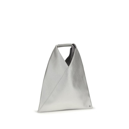 Sac à main MM6 en polyéthylène argenté