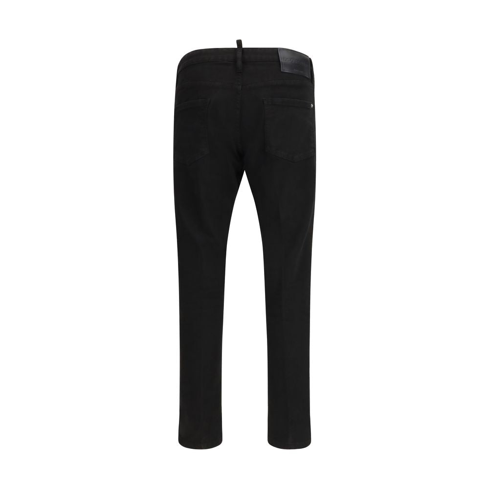 Jeans slim fit in cotone nero Dsquared²