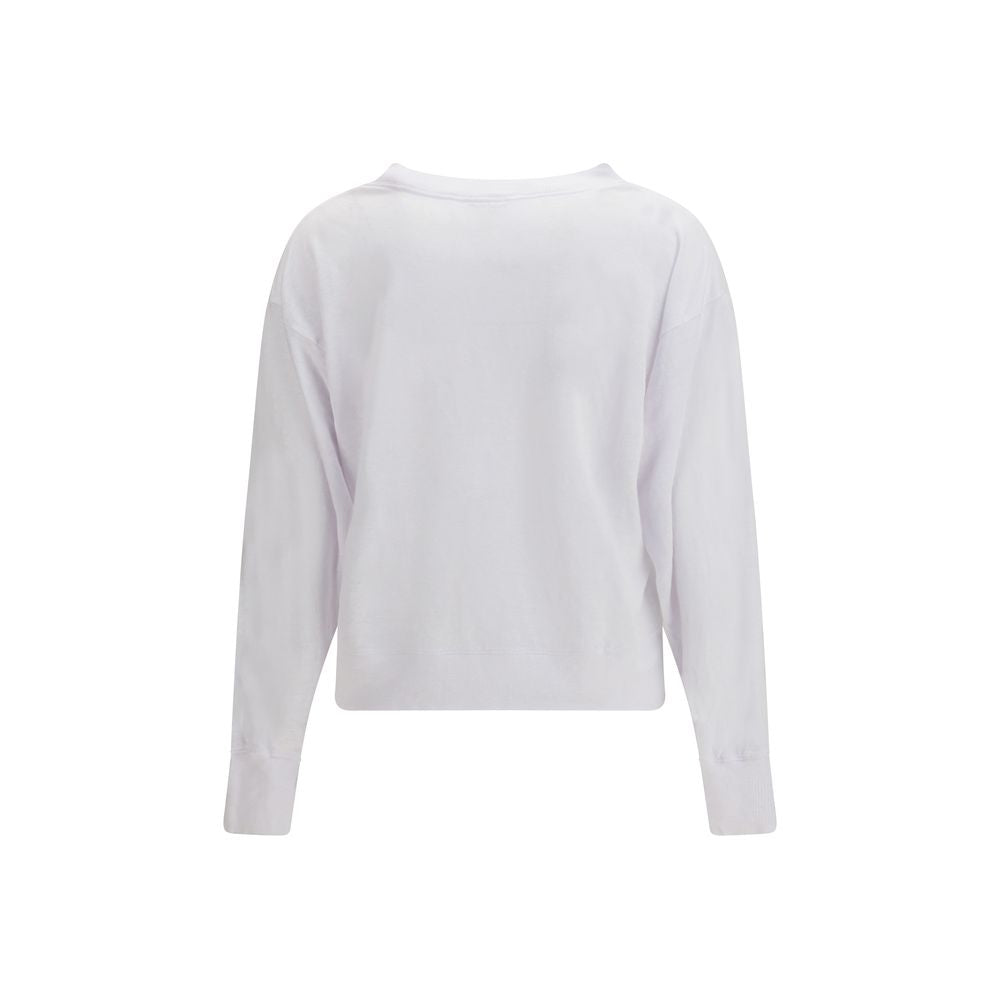 Sweat-shirt en lin blanc Isabel Marant Étoile