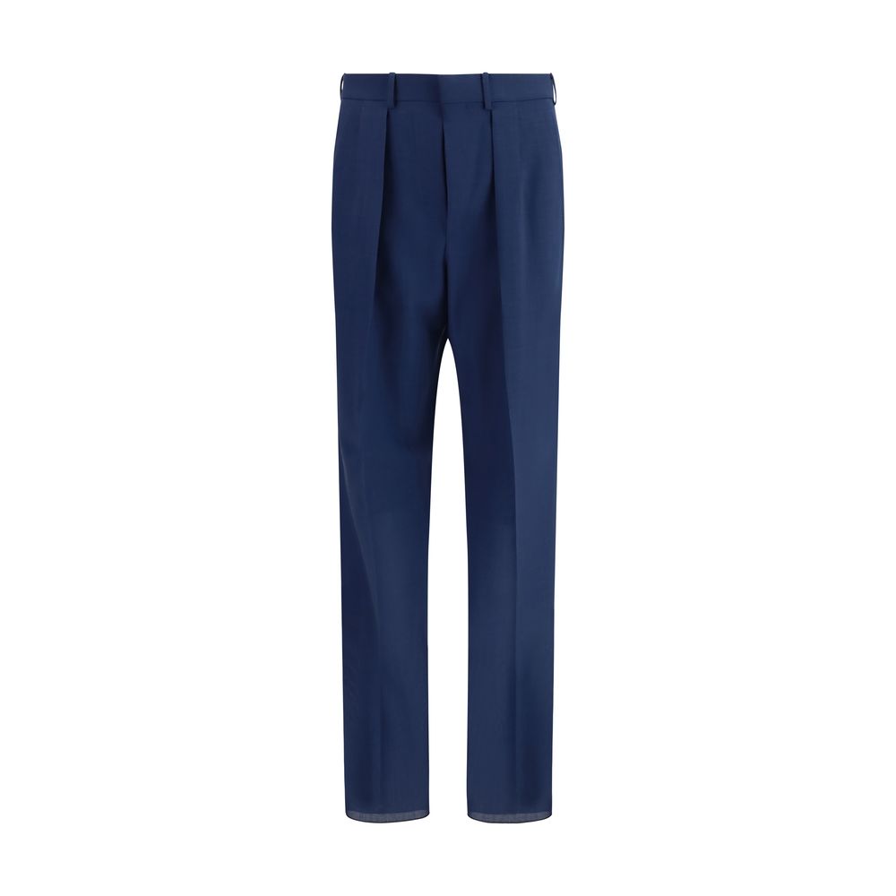 Tom Ford Pantaloni Classici Bicolore in Lana Oves Aries