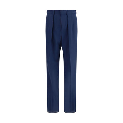 Tom Ford Pantaloni Classici Bicolore in Lana Oves Aries