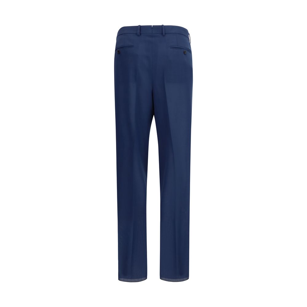 Tom Ford Pantaloni Classici Bicolore in Lana Oves Aries