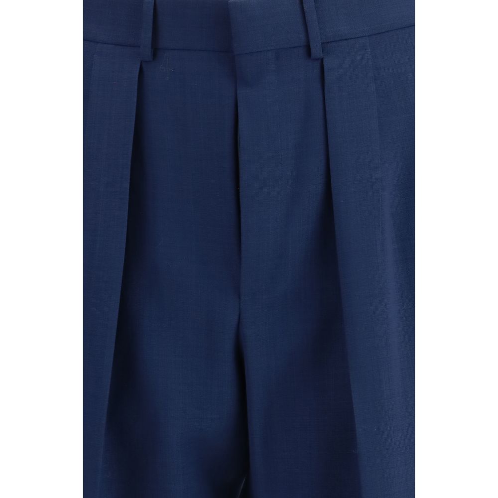 Tom Ford Pantaloni Classici Bicolore in Lana Oves Aries