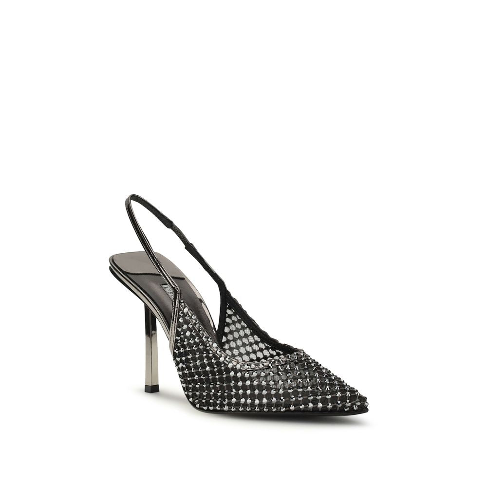 Escarpins à talons hauts en nylon noir LE SILLA