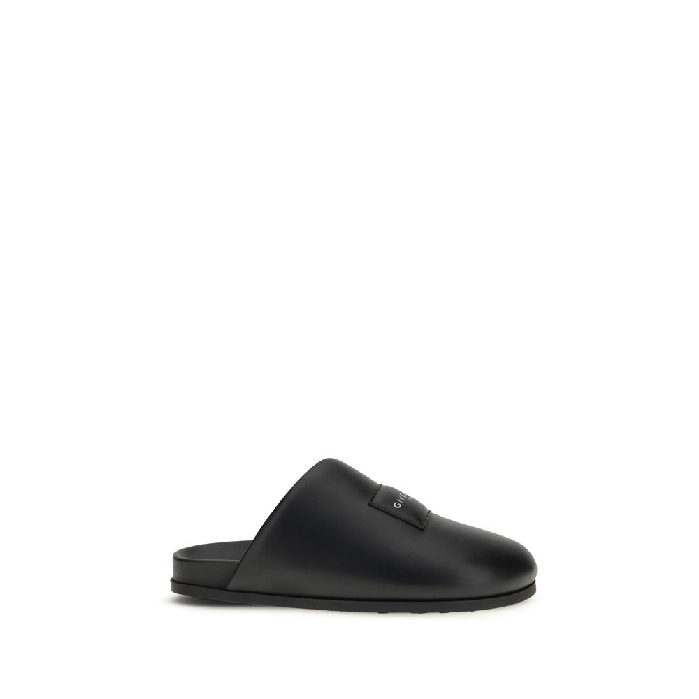 Mules Givenchy in pelle di vitello nera Bos Taurus