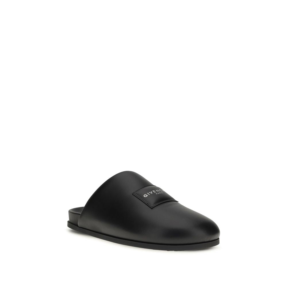 Mules Givenchy in pelle di vitello nera Bos Taurus
