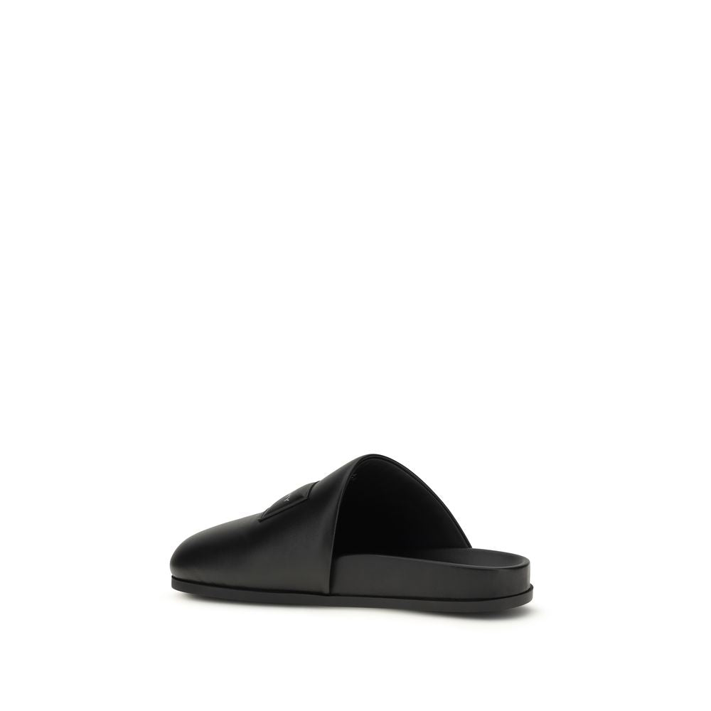 Mules Givenchy in pelle di vitello nera Bos Taurus