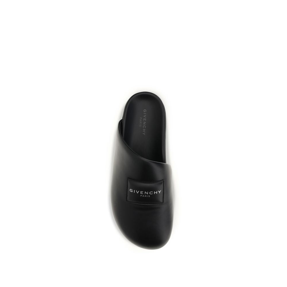 Mules Givenchy in pelle di vitello nera Bos Taurus