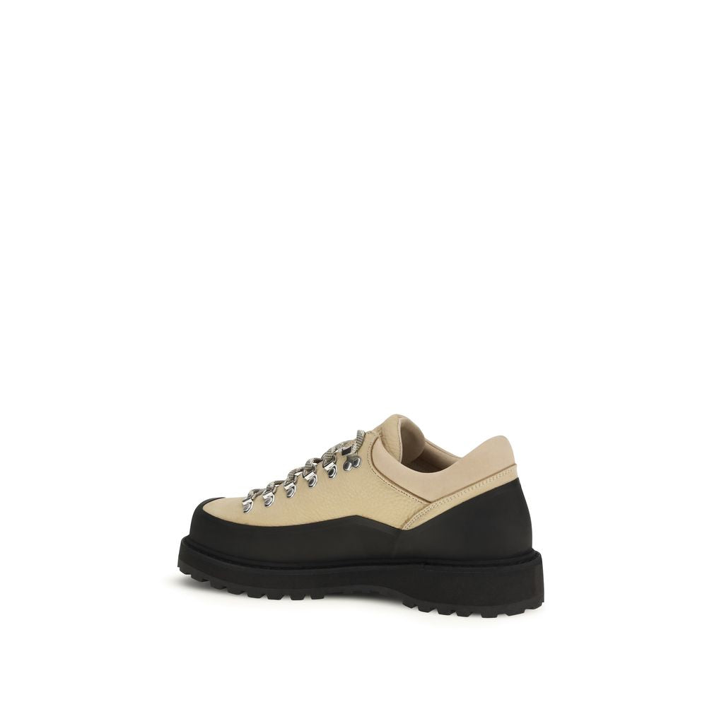 Bottes à lacets Diemme en cuir de veau beige Bos Taurus
