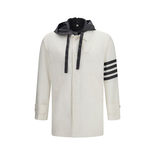 Felpa Thom Browne bianca in poliammide