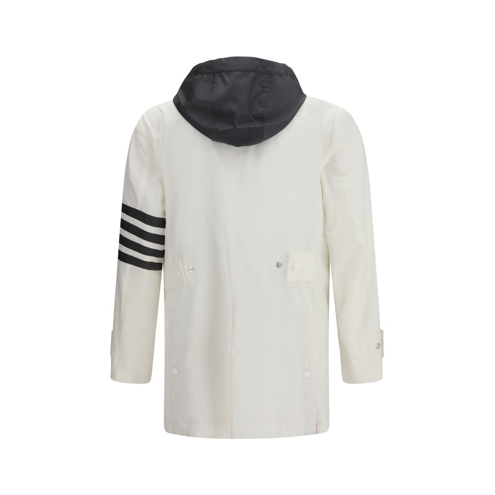 Veste blanche en polyamide Thom Browne