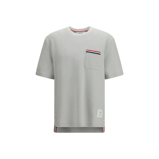 T-Shirt Thom Browne in Cotone Grigio