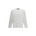 T-shirt blanc à manches longues en coton LAMINAR