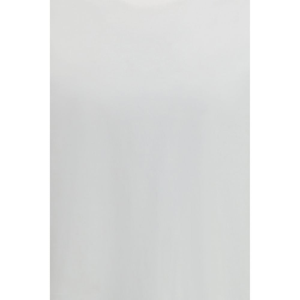 T-shirt blanc à manches longues en coton LAMINAR