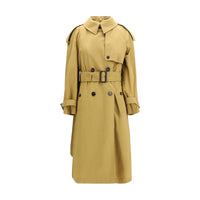 Trench doppiopetto Burberry in poliestere beige