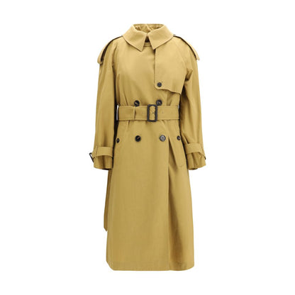 Trench doppiopetto Burberry in poliestere beige