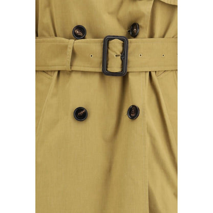 Trench doppiopetto Burberry in poliestere beige
