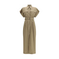 Robe décontractée Brunello Cucinelli en coton beige