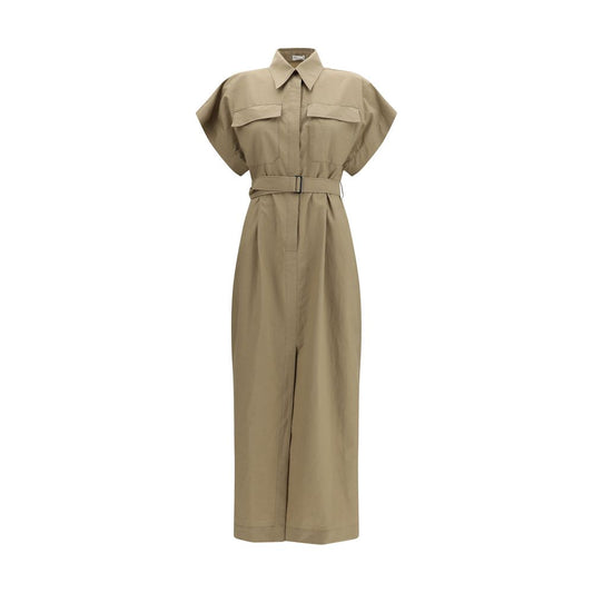 Abito casual Brunello Cucinelli in cotone beige