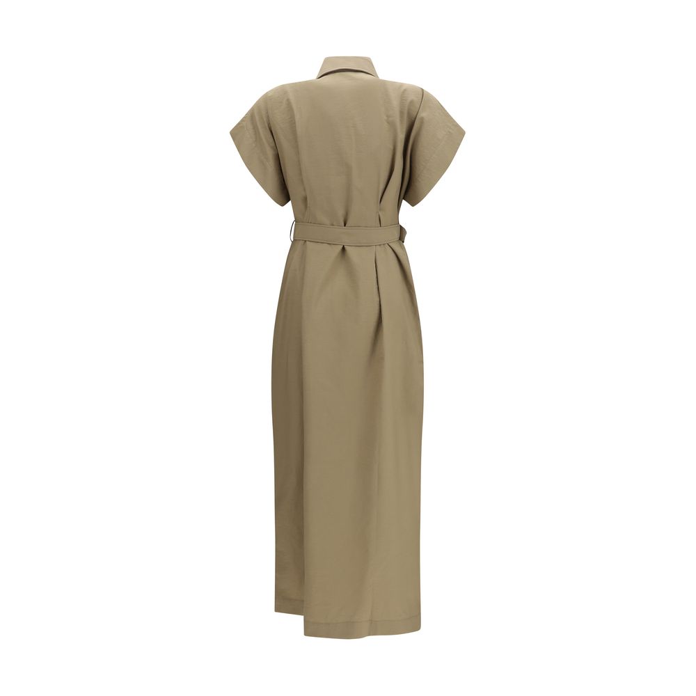 Robe décontractée Brunello Cucinelli en coton beige