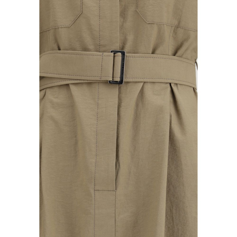 Robe décontractée Brunello Cucinelli en coton beige