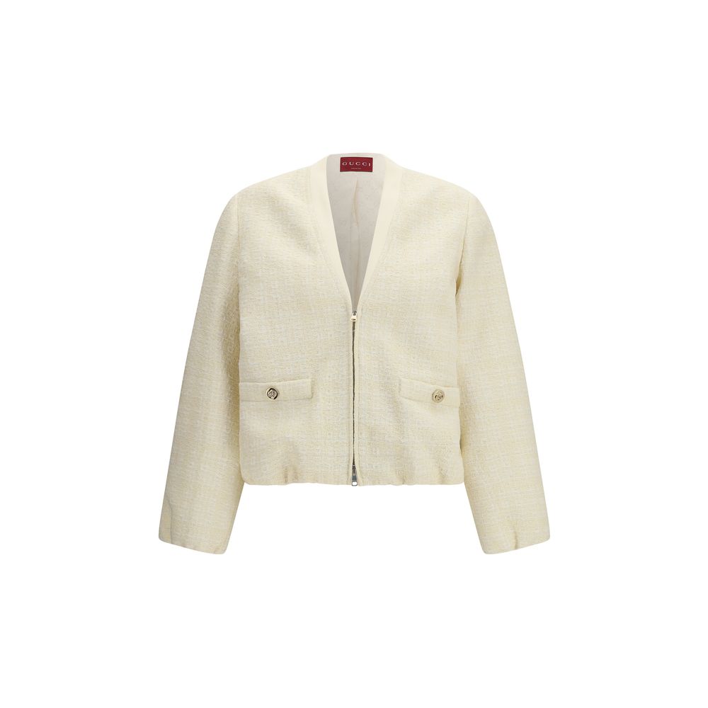 Bomber en coton beige Gucci