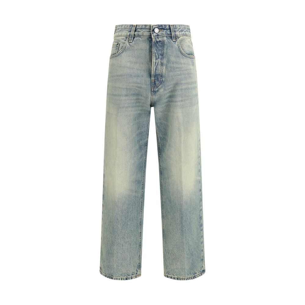 Jean droit en coton bleu Haikure