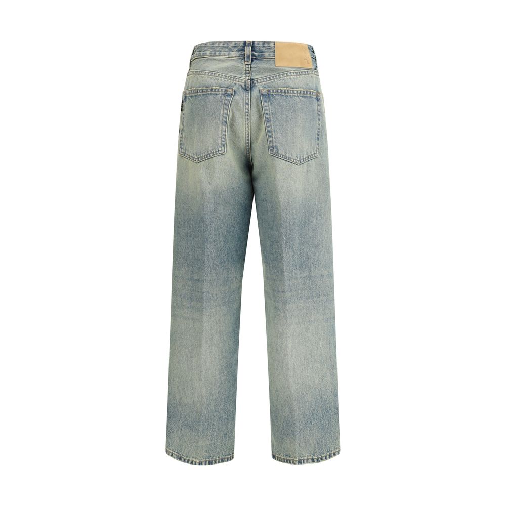 Jean droit en coton bleu Haikure