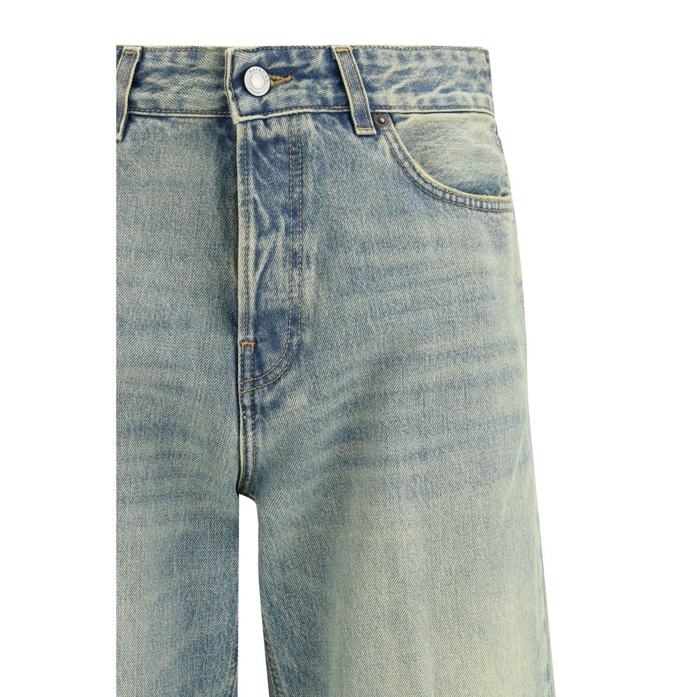 Jean droit en coton bleu Haikure