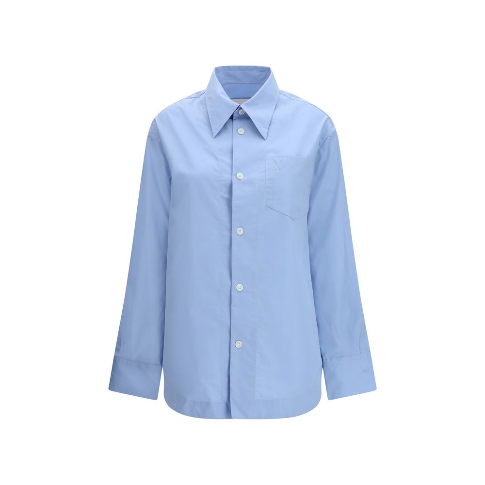 Chemise habillée Ami Paris en coton bleu