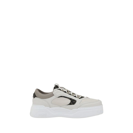 Fendi Sneakers Basse in Pelle di Vitello Bianca Bos Taurus