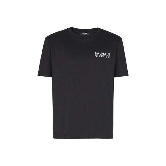 T-shirt Balmain in cotone nero