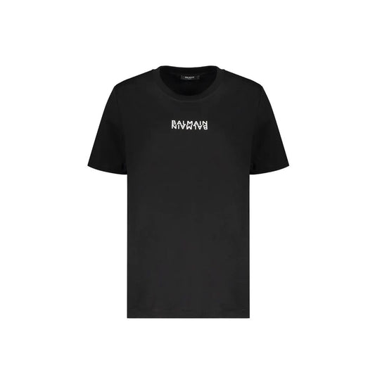 T-shirt Balmain in cotone nero
