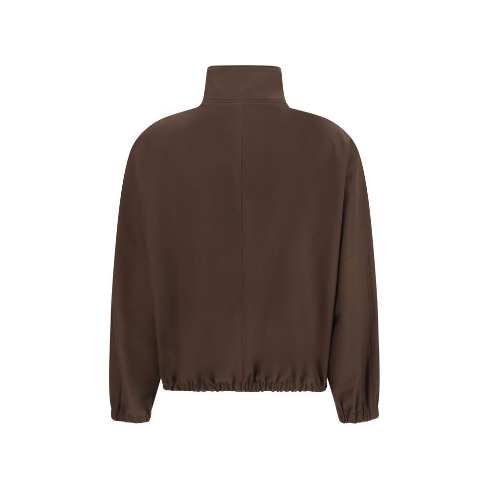 Bomber Courrèges in poliestere marrone