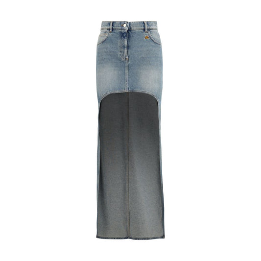 Gonna in denim blu Courrèges