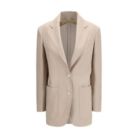 Max Mara Beige Wool Blazer