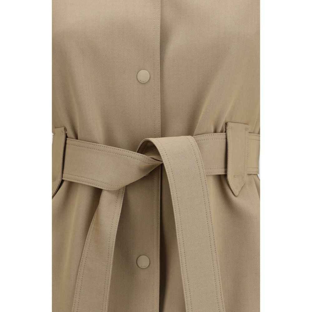 Max Mara Gilet Oves Aries Senza Maniche in Lana Marrone