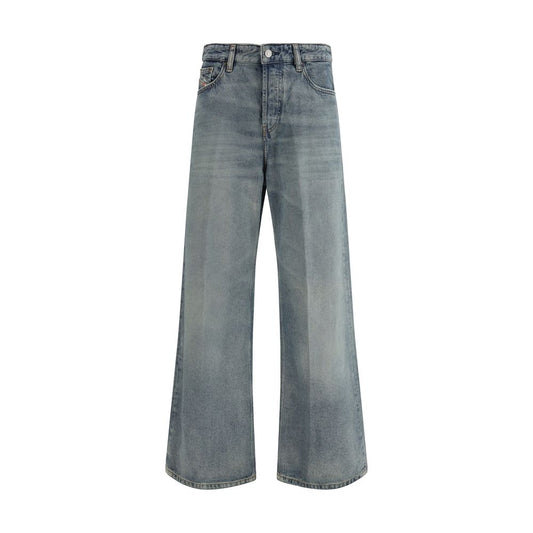 Jeans Diesel Blu in Cotone a Vestibilità Comoda