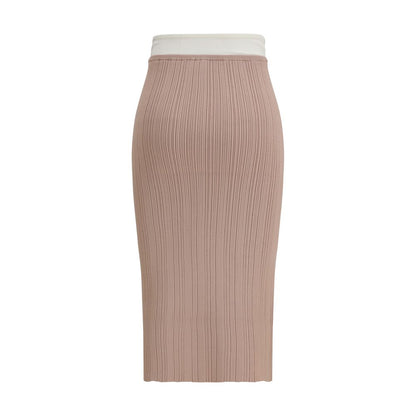 Diesel Multicolor Viscose Midi Skirt