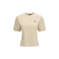 T-shirt Moncler Grenoble in cotone beige
