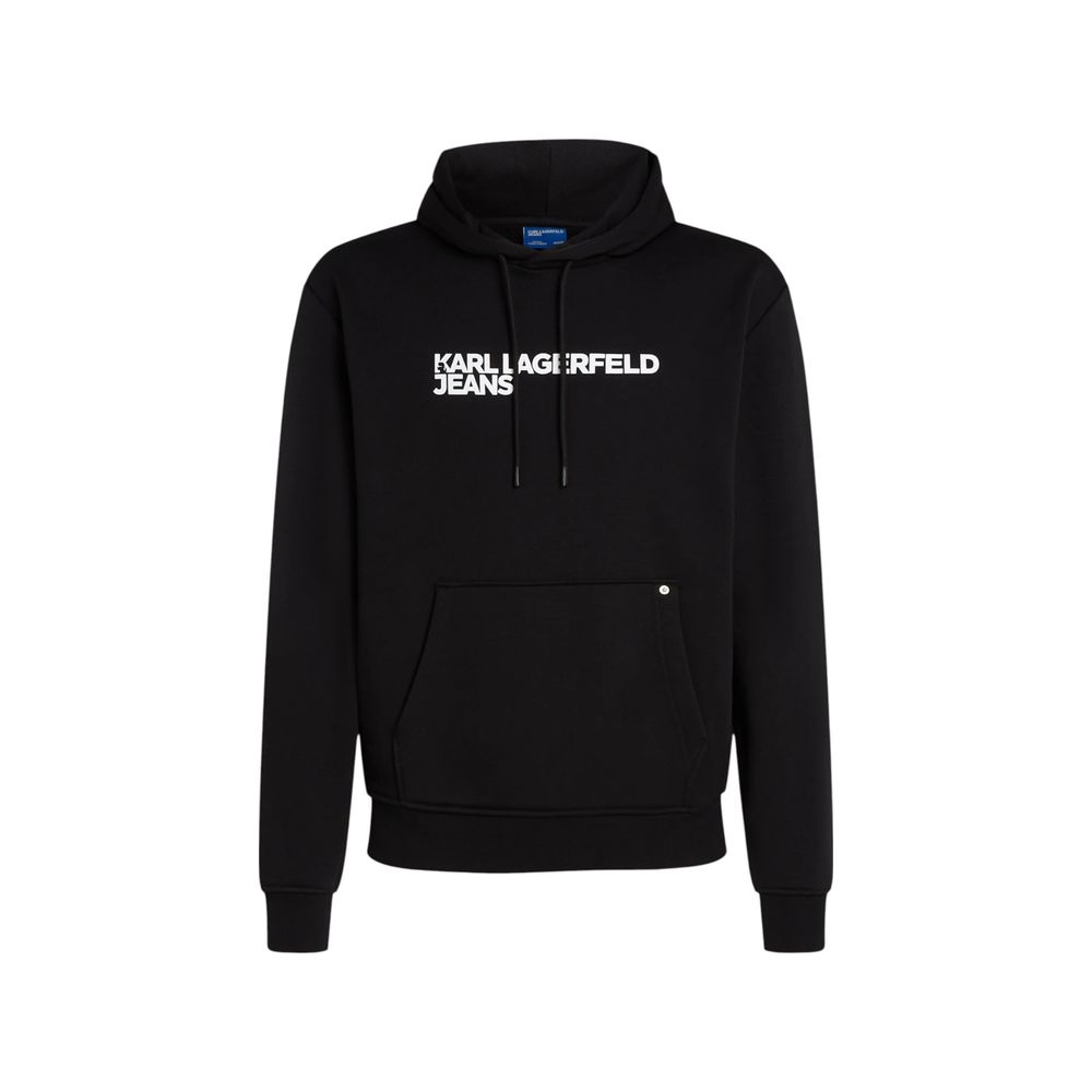 Sweat à capuche Karl Lagerfeld en coton noir