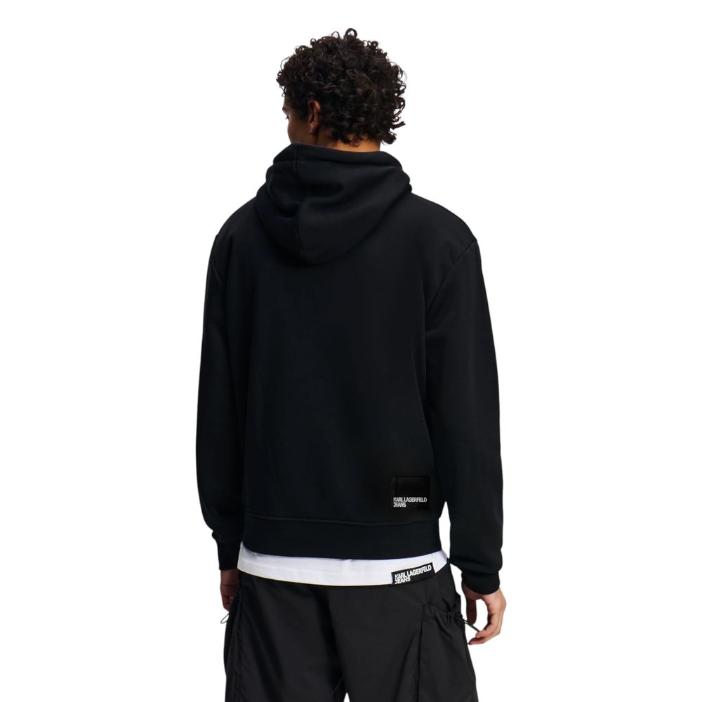 Sweat à capuche Karl Lagerfeld en coton noir