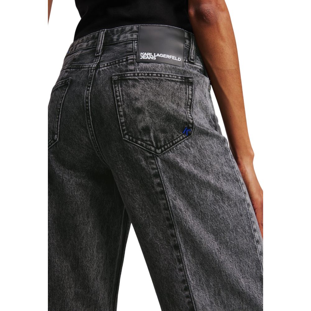 Karl Lagerfeld Jean Relaxed en Coton Noir