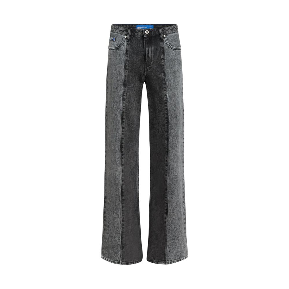 Karl Lagerfeld Jean Relaxed en Coton Noir
