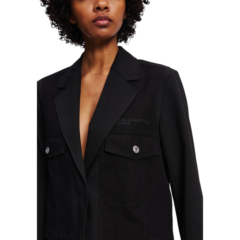 Blazer Karl Lagerfeld in poliestere nero