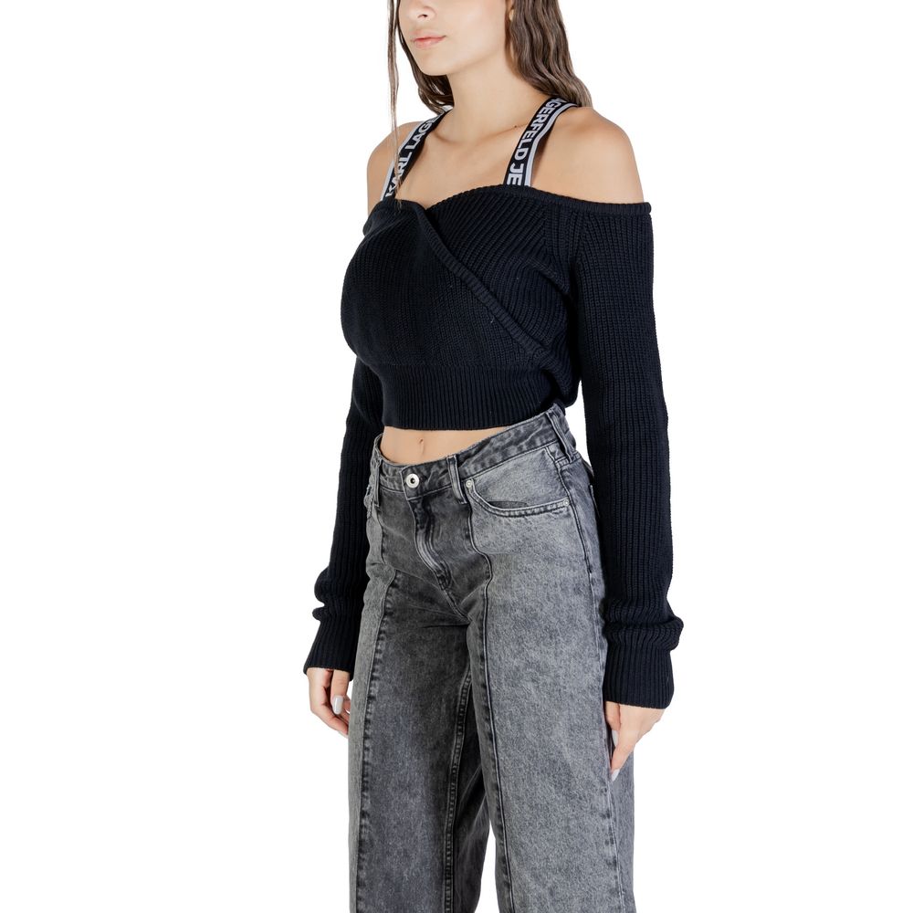 Sweat-shirt en coton noir Karl Lagerfeld