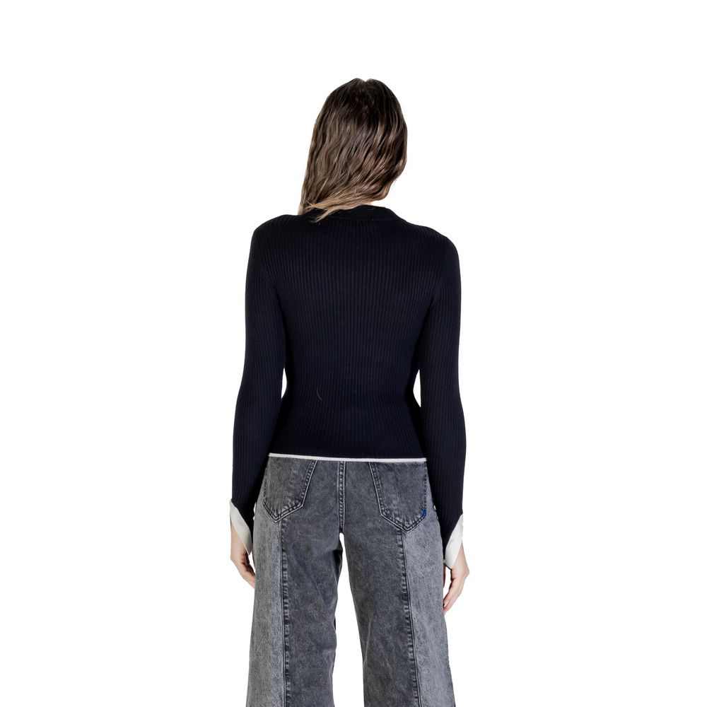 Sweat-shirt noir en viscose Karl Lagerfeld